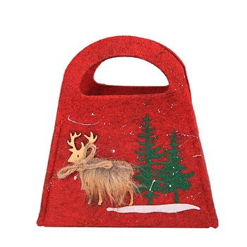 Plasa cadouri Craciun, din postav, 16 cm x 18 cm, rosu Plasa cadouri Craciun, din postav, 16 cm x 18 cm, rosu