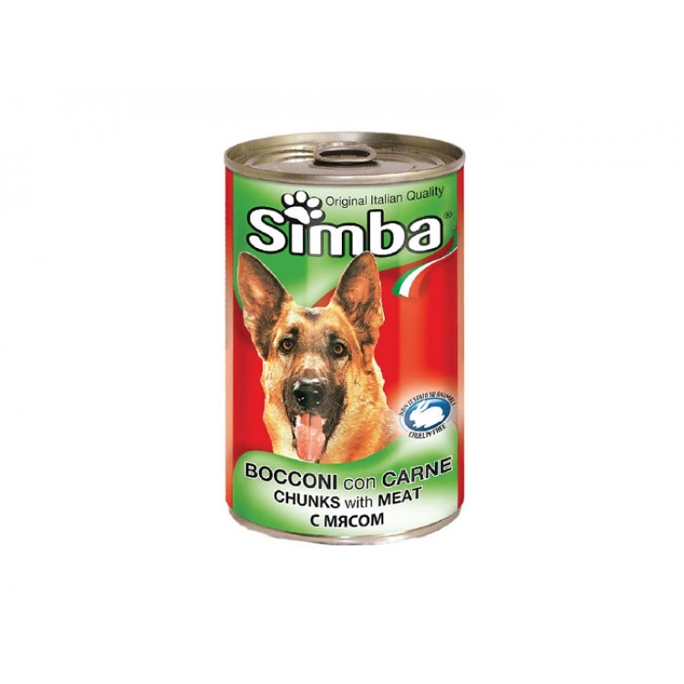 Hrana umeda pentru caini, Simba Dog, cons vitel, 1230 g