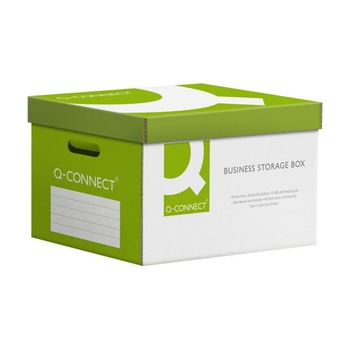 Container Arhivare cu Capac Detasabil, 515x305x350 mm, Verde, Capacitate 6 Bibliorafturi, Suport Documente Q-CONNECT Container Arhivare cu Capac Detasabil, 515x305x350 mm, Verde, Capacitate 6 Bibliorafturi, Suport Documente Q-CONNECT