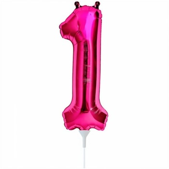 Balon folie cifra 1 magenta - 41cm, Northstar Balloons 59063 Balon folie cifra 1 magenta - 41cm, Northstar Balloons 59063