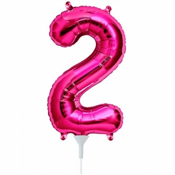 Balon folie cifra 2 magenta - 41cm, Northstar Balloons 59065 Balon folie cifra 2 magenta - 41cm, Northstar Balloons 59065