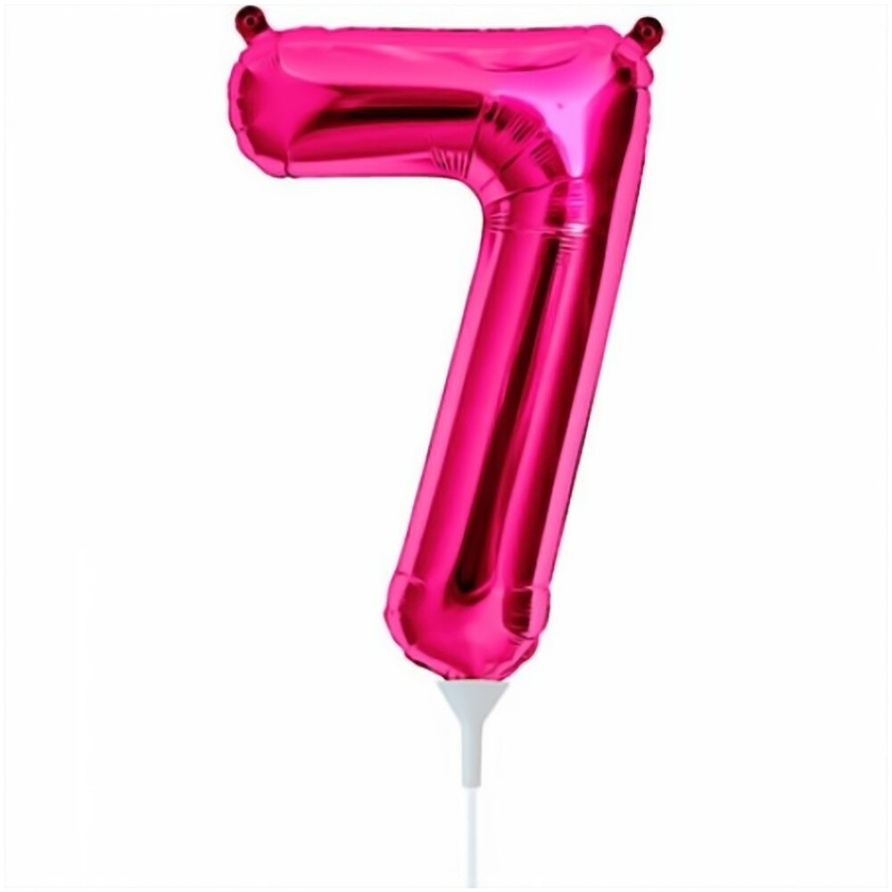 Balon folie cifra 7 magenta - 41cm, Northstar Balloons Q59075