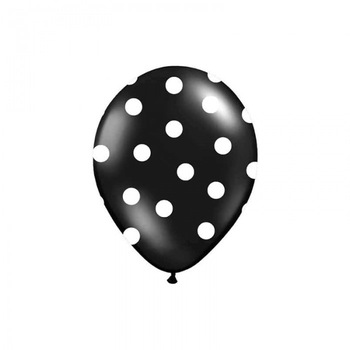 Set 50 Baloane Party, 30 cm, Negru/Alb Set 50 Baloane Party, 30 cm, Negru/Alb