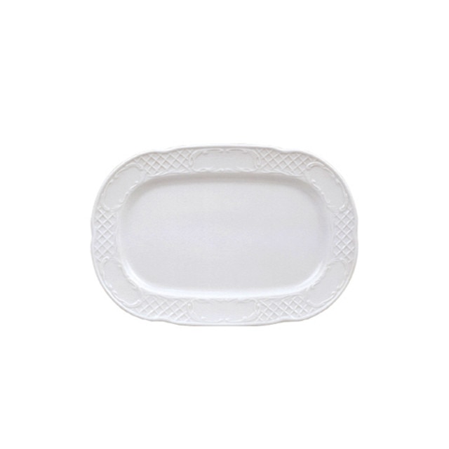 Platou dreptunghiular din portelan 34x23cm Colectia FLORA