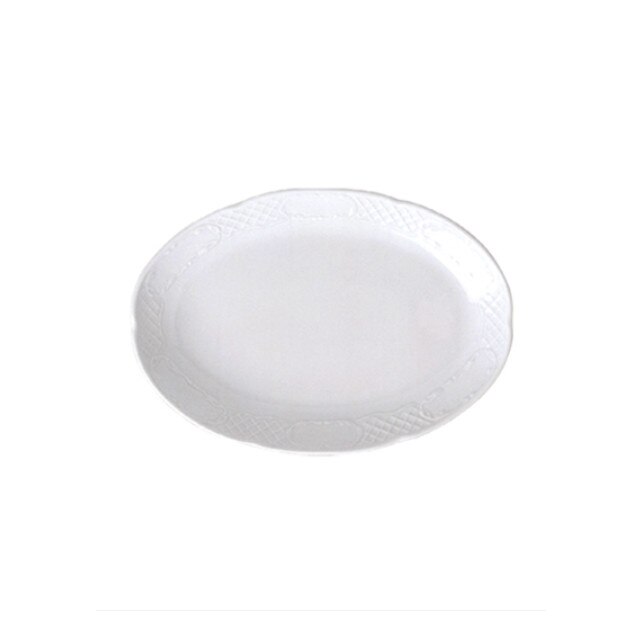 Platou oval din portelan 36x25cm Colectia FLORA