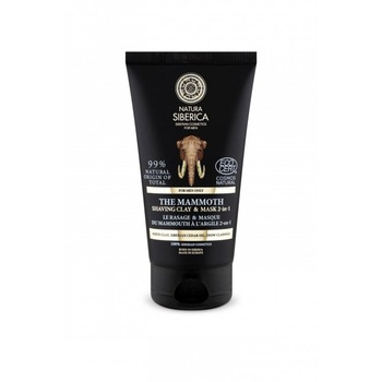 Crema de barbierit si masca 2 in 1 pentru barbati Mamut Natura Siberica 150 ml Crema de barbierit si masca 2 in 1 pentru barbati Mamut Natura Siberica 150 ml