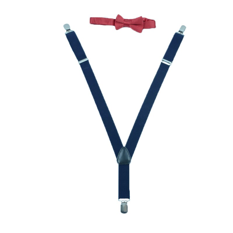 Set doua piese bretele si papion copii Topgal 95MB, Bleumarin, Universal