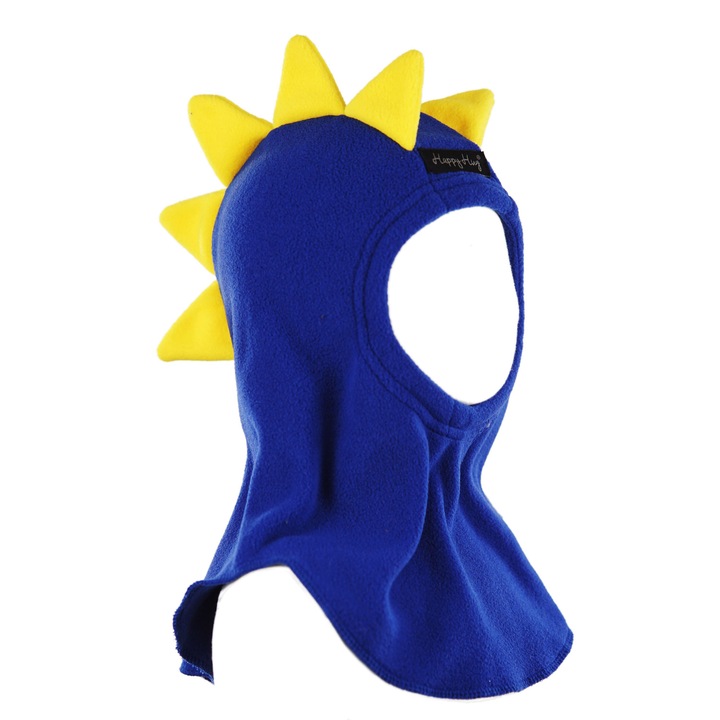 Cagula copii, Happy Hug, polar, albastru/galben, 44 cm