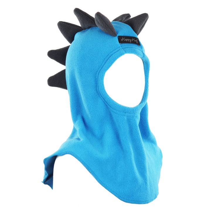 Cagula copii, Happy Hug, polar, dino, bleu/gri, 48 cm