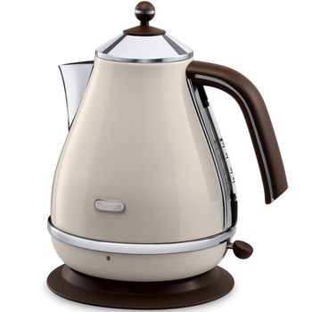 Fierbator De'Longhi Icona Vintage KBOV2001.BG, 2000 W, 1.7 l, Baza pivotanta, Crem Fierbator De'Longhi Icona Vintage KBOV2001.BG, 2000 W, 1.7 l, Baza pivotanta, Crem