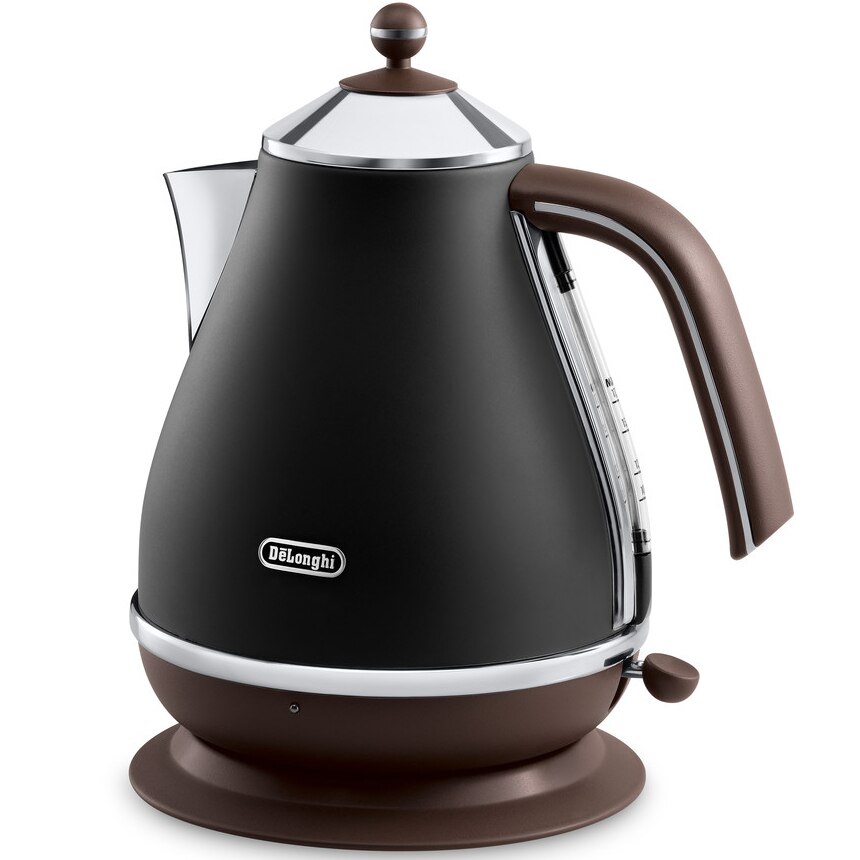 Fierbator De'Longhi Icona Vintage KBOV2001.BK, 2000 W, 1.7 l, Baza pivotanta, Negru