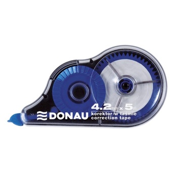 Dispenser cu Banda Corectoare, 4.2mm x 5m, Banda Corectoare DONAU Mouse, Culoare Alba Dispenser cu Banda Corectoare, 4.2mm x 5m, Banda Corectoare DONAU Mouse, Culoare Alba