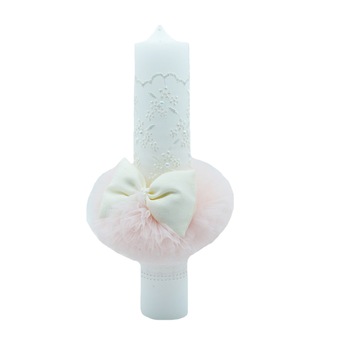Lumanare pentru botez 30 x 7 cm NN LB-06, Roz Lumanare pentru botez 30 x 7 cm NN LB-06, Roz