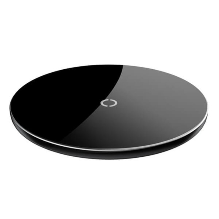 Baseus Simple Wireless Charger - поставка (пад) за безжично зареждане с технология за бързо зареждане за Qi съвместими устройства (черен)