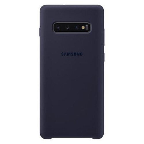 Husa protectie spate silicon soft, pentru Samsung Galaxy S10, bumper ultraslim, Bleumarin