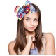 Clama cu funda supra-dimensionata (15 x 15 cm) pentru fete, tip Jojo Siwa