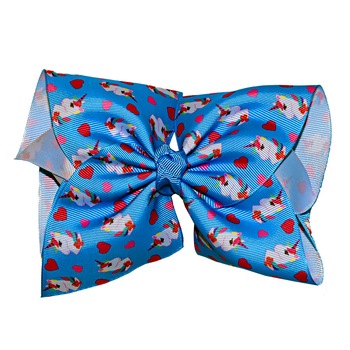 Clama cu funda supra-dimensionata (15 x 15 cm) pentru fete, tip Jojo Siwa Clama cu funda supra-dimensionata (15 x 15 cm) pentru fete, tip Jojo Siwa