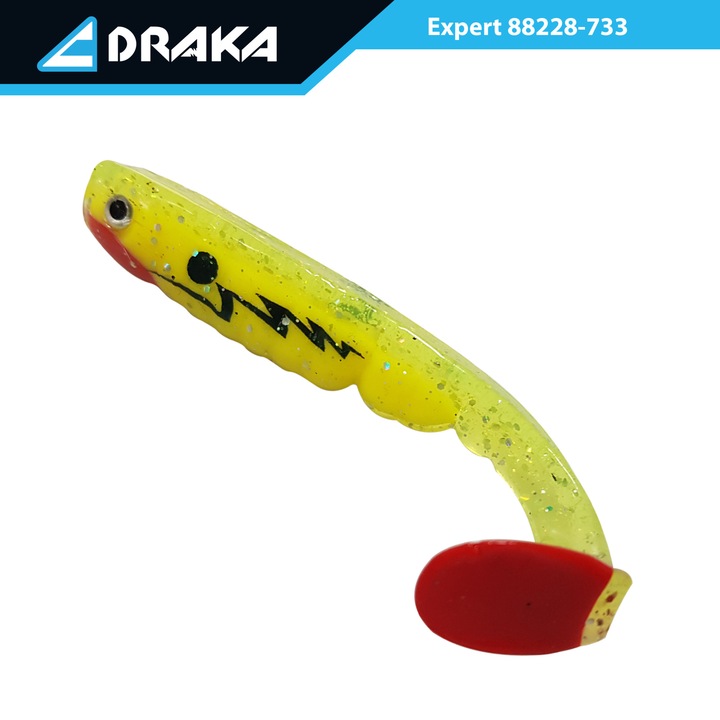 Szilikon csali Draka "Expert"-733, 10 cm. 9 gr