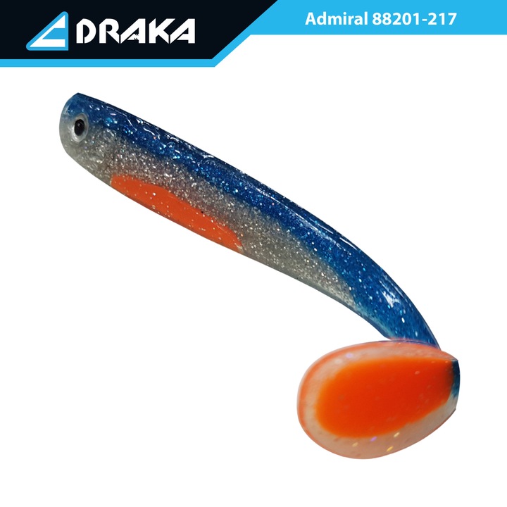 Naluca din silicon Draka "Admiral"-217, 11 cm. 13 gr