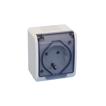 Priza simpla capac transparent Priza simpla capac transparent