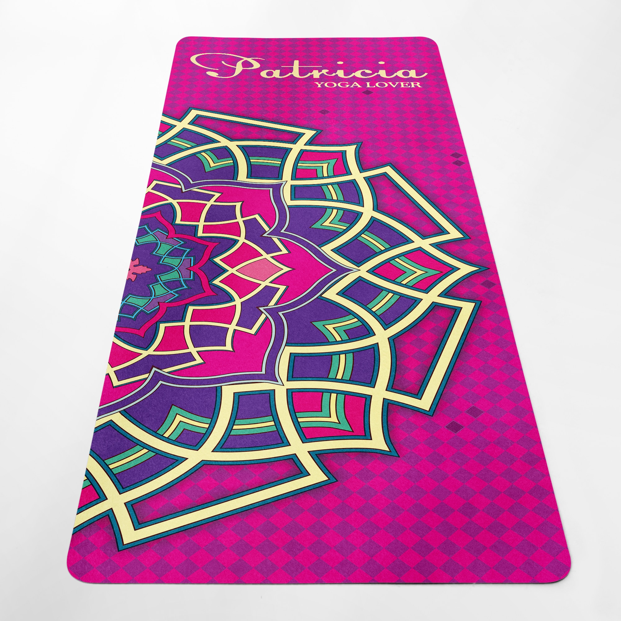 Yoga Mat szőnyeg jógához és piláteszhez, természetes kaucsuk, 4 mm