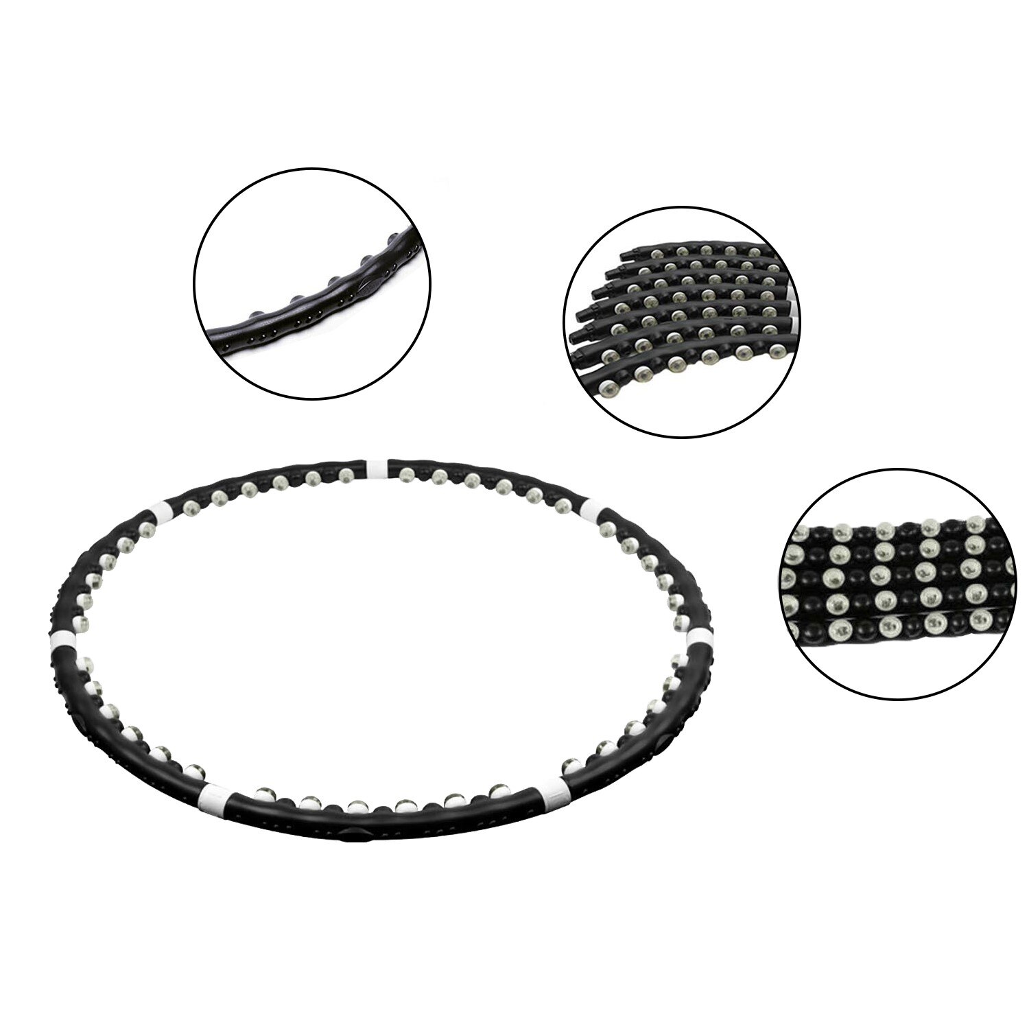 Тренировъчен обръч SPRINGOS, Hula Hoop, Диаметър 85 см, Тегло 1 кг ...