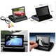 Monitor 4.3 Pliabil Cu Camera Marsarier 4 Led Alimentare Mufa Bricheta Auto 12v
