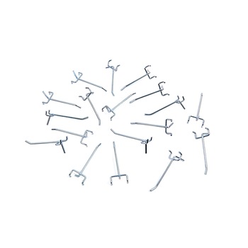 Set carlige pentru panou scule, Otel, 18 piese Set carlige pentru panou scule, Otel, 18 piese