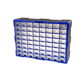 Cutie organizatoare, Plastic, 52 x 16 x 37cm, 64 sertare Cutie organizatoare, Plastic, 52 x 16 x 37cm, 64 sertare