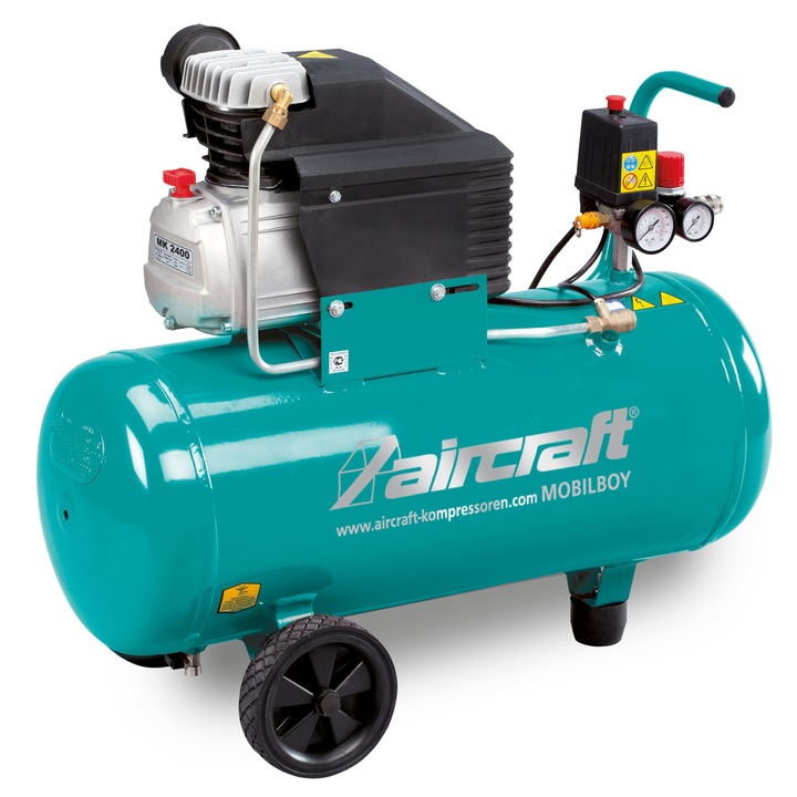 Бутален компресор Aircraft MOBILBOY 241/50 E, 50 l, 8 bar