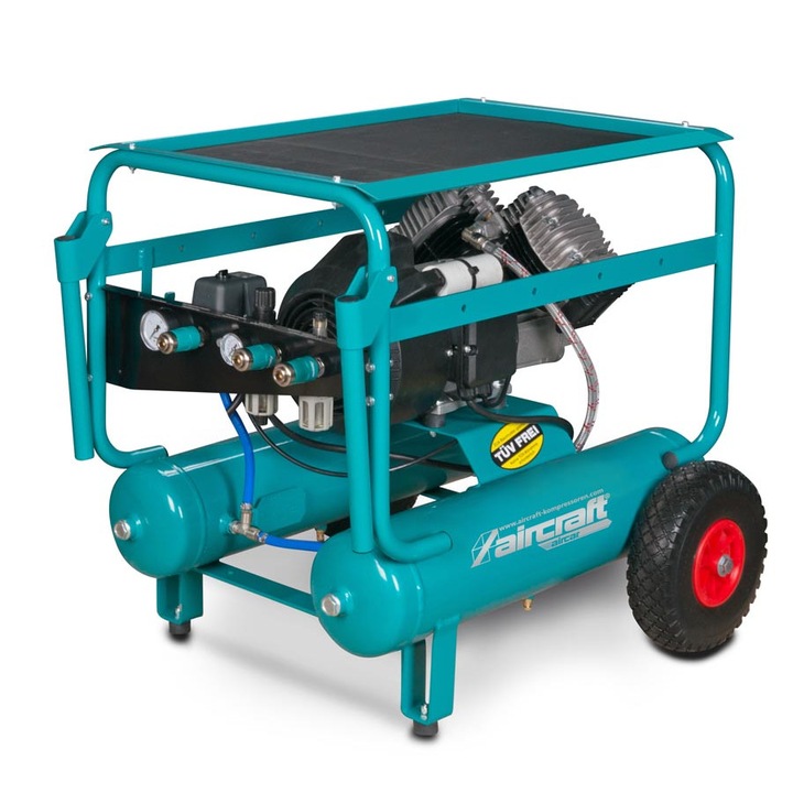 Бутален компресор Aircraft AIRCAR 321/22 PRO, 2 x 11 l, 10 bar