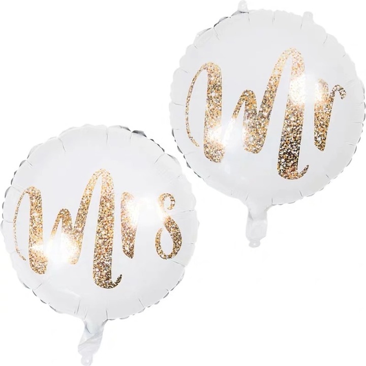 Fóliás lufi készlet-Mr&Mrs