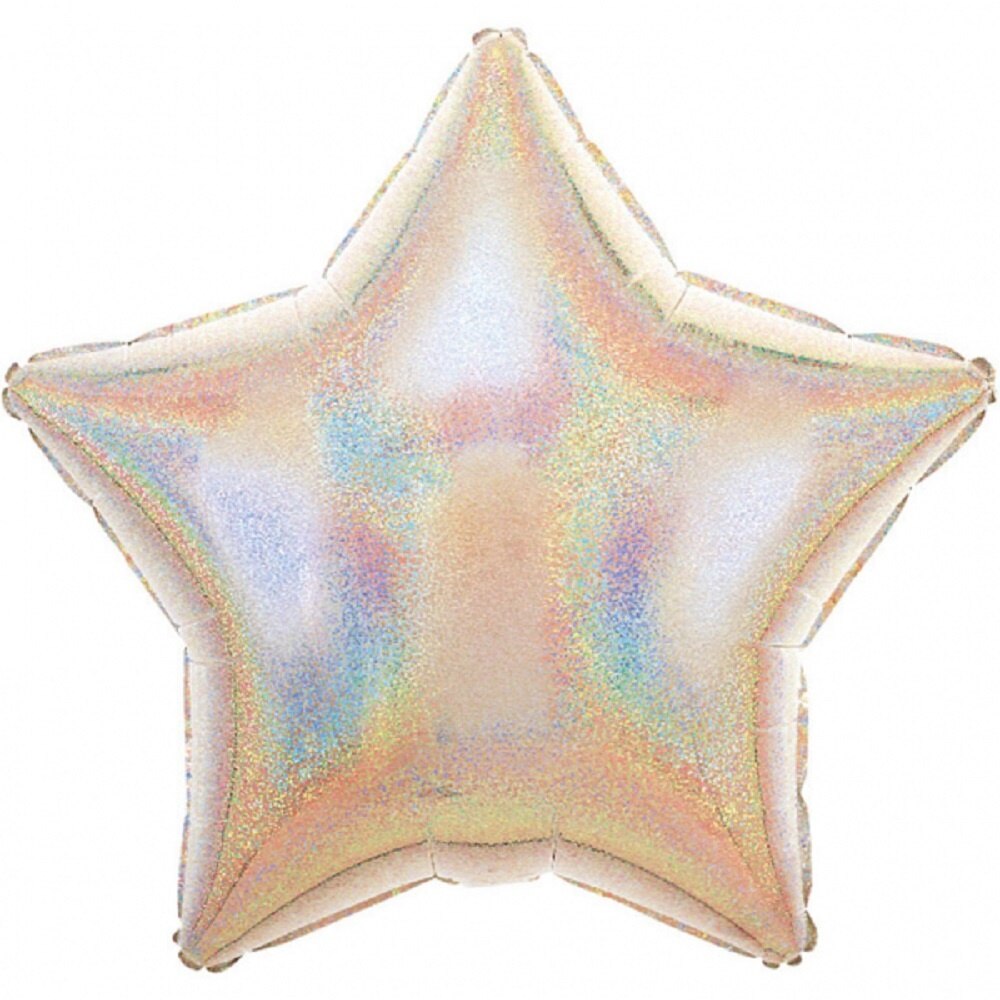 Balon folie 45 cm Stea Argintiu Irizat, Amscan 1122829