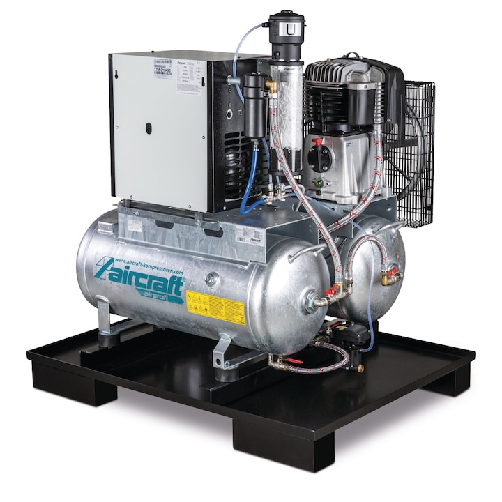 Бутален компресор Aircraft AIRPROFI DUO 703 / 2x75 / 13 KK, 2 x 75 l, 13 bar