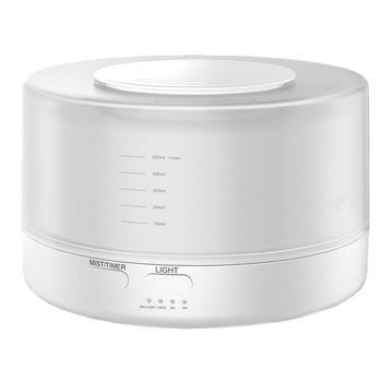 Umidificator de aer cu ultrasunete, aromaterapie, lampa de veghe, telecomanda inclusa, capacitate 500 ml, alb Umidificator de aer cu ultrasunete, aromaterapie, lampa de veghe, telecomanda inclusa, capacitate 500 ml, alb