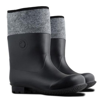 Cizme PVC cu termoizonalt plasa, marimea 43, negru Cizme PVC cu termoizonalt plasa, marimea 43, negru