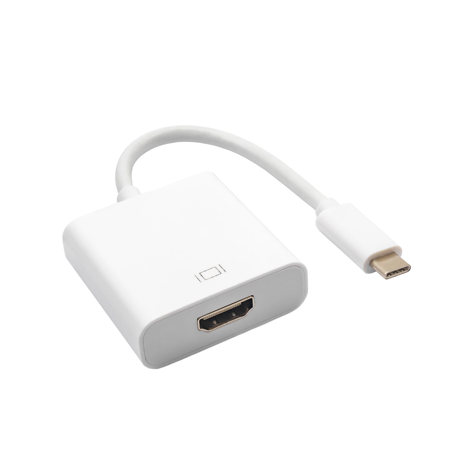 Adaptor Type-C tata la HDMI mama, cablu 15cm alb, Akyga