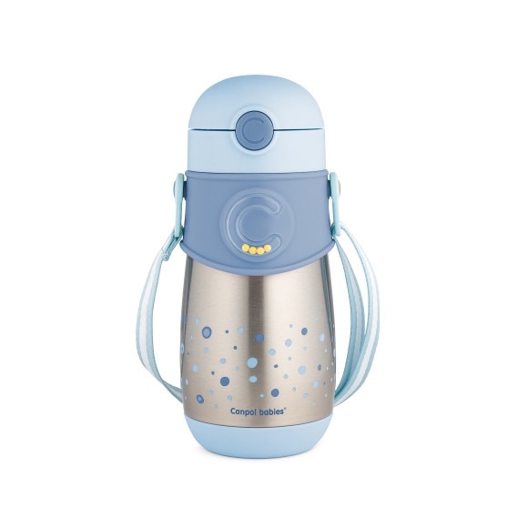 Termos cu pai 300 ml Canpol Babies Sport Cup 74/054A, Albastru 12+ luni