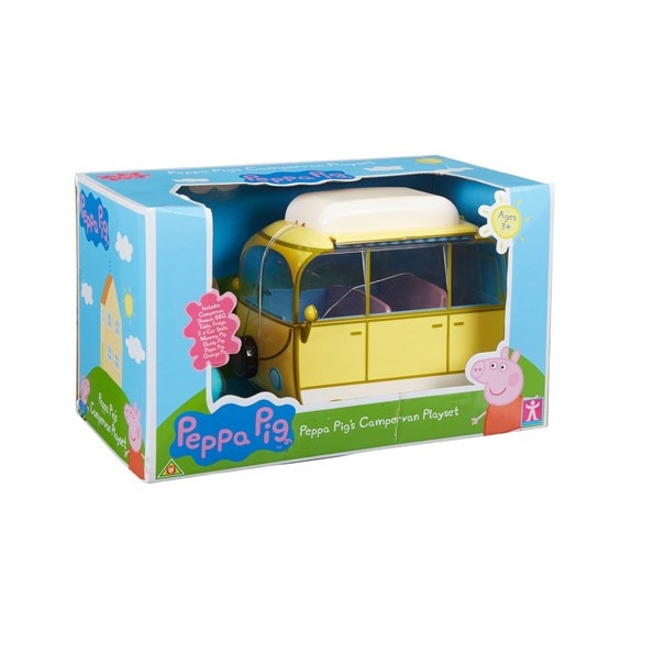 Set figurine peppa pig campervan + multicolor
