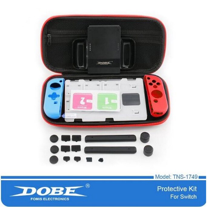 Kit Protectie DOBE 7 In 1 Nintendo Switch Cu Protector Ecran eMAG.ro