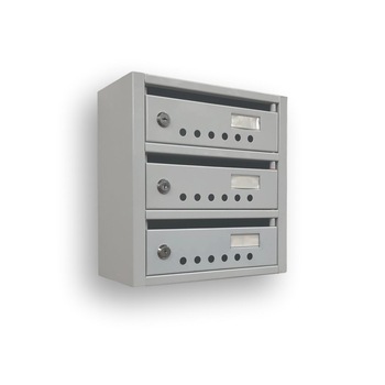 Cutie postala colectiva Modul 3 gri (300x150x320 mm ) Cutie postala colectiva Modul 3 gri (300x150x320 mm )