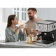 Espressor manual Star-Light EMD-1511W, 15 Bar, 1100W, 1.5l, dispozitiv spumare, filtru dublu inox, preparare simulatana: 2 cani, Inox