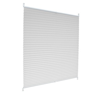 Jaluzea plisata, roleta, ECD Germany, 60 x 200 cm, alb, pentru ferestre si usi, usor de instalat, fara gaurire, material de montare inclus Jaluzea plisata, roleta, ECD Germany, 60 x 200 cm, alb, pentru ferestre si usi, usor de instalat, fara gaurire, material de montare inclus