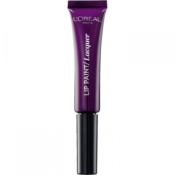 Ruj lichid L'Oreal Lip Paint Lacquer 111 Purple Panic 8ml