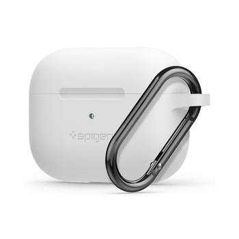Husa Spigen Silicon Fit Airpods Pro Alb Husa Spigen Silicon Fit Airpods Pro Alb