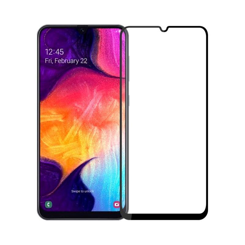 Folie sticla Case friendly Spigen Glass FC Samsung Galaxy A50 (2019) Black