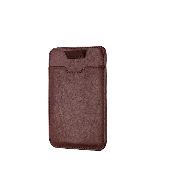 Portofel minimalist Dinergy Ltd. London barbati, maro coniac, 10.5 cm lungime