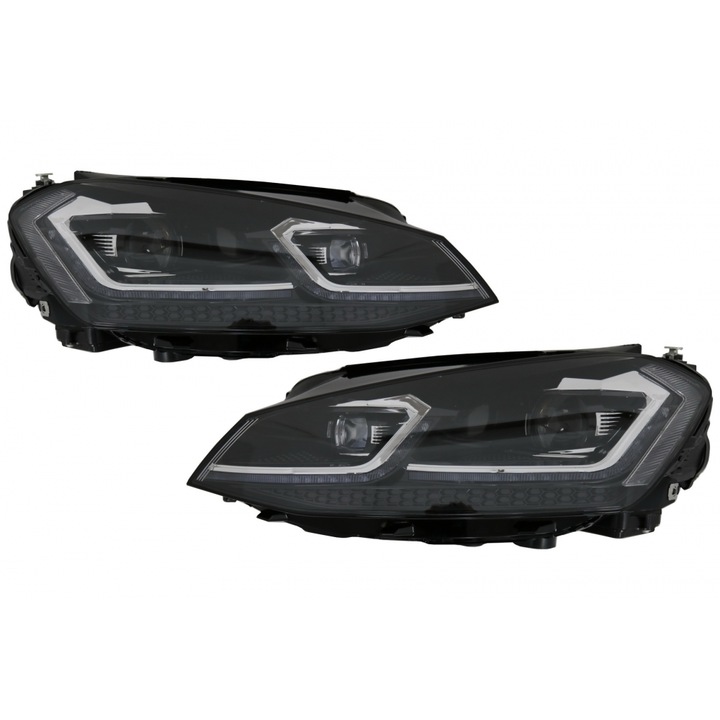 Faruri LED Bi-Xenon Look compatibil cu VW Golf 7 VII 2012-2017 Facelift G7.5 R Line Design cu Semnal Dinamic