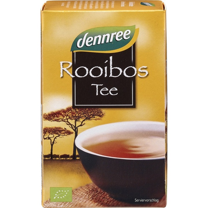 Чай Ройбос х 20 органични торбички, 30гр, Dennree