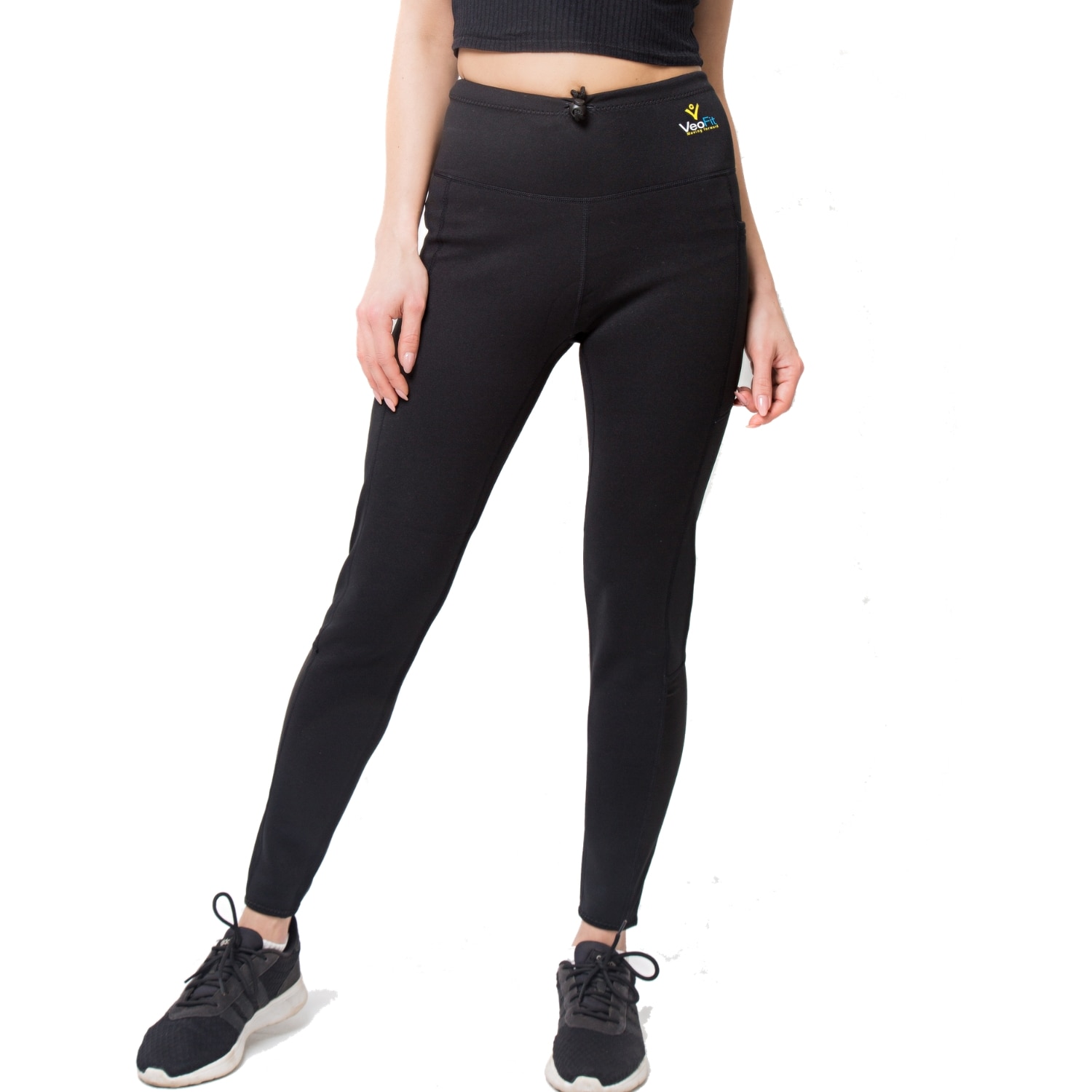 Pantaloni de Fitness, pentru Slabit din Neopren, VeoFit Air Black, Dama, XL - eMAG.ro